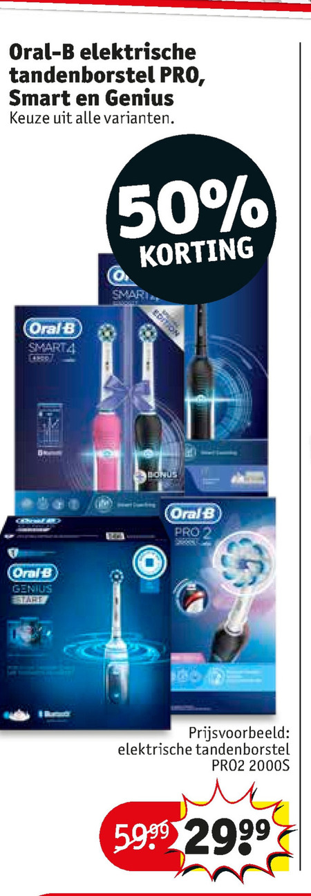 Braun Oral-B   electrische tandenborstel folder aanbieding bij  Kruidvat - details