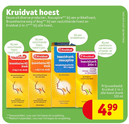 Kruidvat Huismerk   hoestsiroop folder aanbieding bij  Kruidvat - details