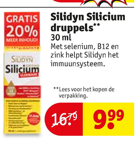 Silidyn   voedingssupplement folder aanbieding bij  Kruidvat - details