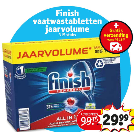 Finish   vaatwasmiddel folder aanbieding bij  Kruidvat - details