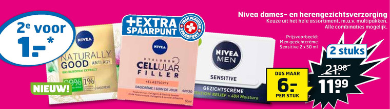 Nivea   gezichtsverzorging, heren gezichtsverzorging folder aanbieding bij  Trekpleister - details