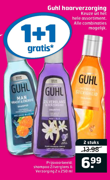 Guhl   shampoo, haarverzorging folder aanbieding bij  Trekpleister - details