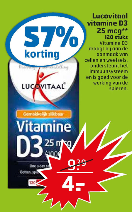 Lucovitaal   vitamine folder aanbieding bij  Trekpleister - details