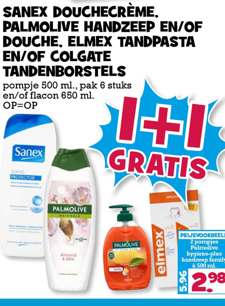 Palmolive   tandpasta, douchegel folder aanbieding bij  Boons Markt - details