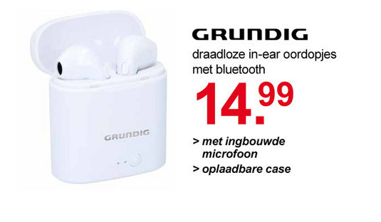 Grundig   oortelefoon folder aanbieding bij  Scapino - details