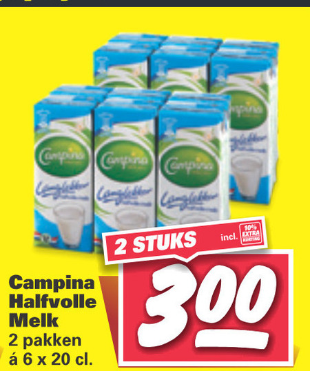 Campina   melk folder aanbieding bij  Nettorama - details