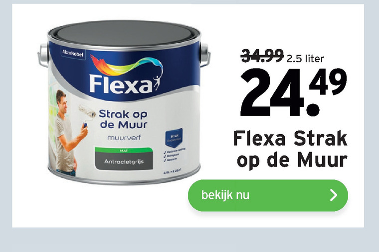 Flexa   muurverf folder aanbieding bij  Gamma - details