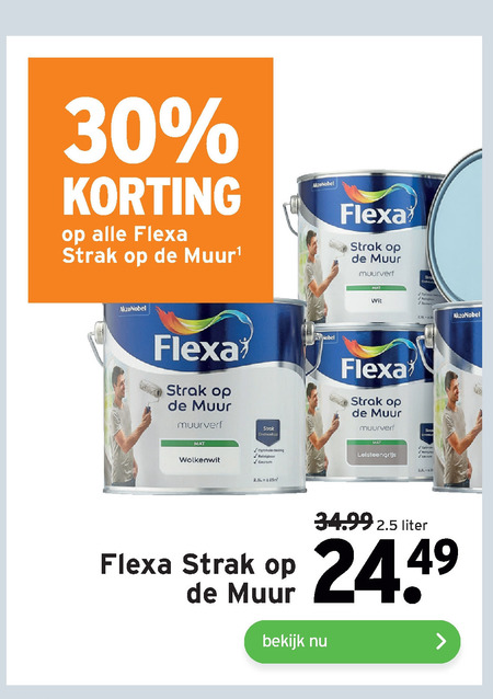 Flexa   muurverf folder aanbieding bij  Gamma - details