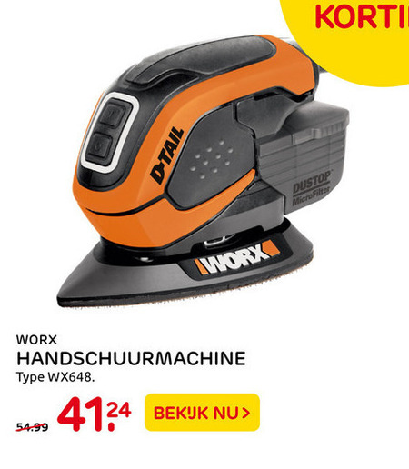 Worx   schuurmachine folder aanbieding bij  Praxis - details