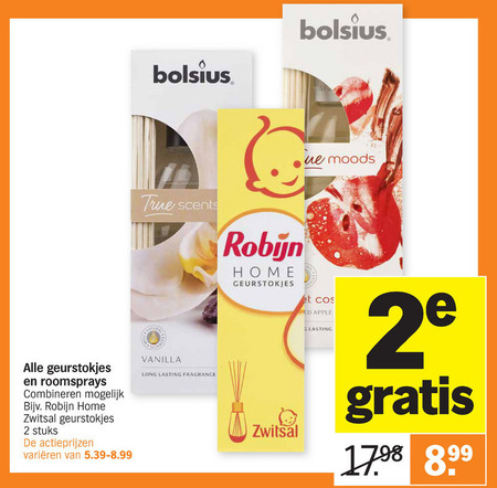 Robijn   luchtverfrisser folder aanbieding bij  Albert Heijn - details