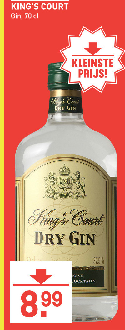 Kings Court   gin folder aanbieding bij  Gall & Gall - details