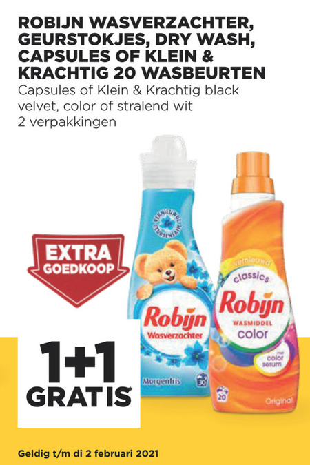 Robijn   wasmiddel, wasverzachter folder aanbieding bij  Jumbo - details