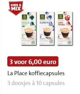 La Place   koffiecups folder aanbieding bij  Jumbo - details