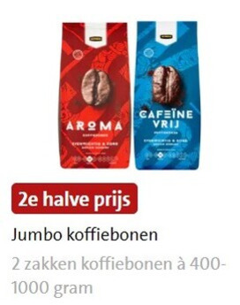 Jumbo Huismerk   koffiebonen folder aanbieding bij  Jumbo - details