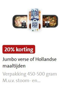 Jumbo Huismerk   hollandse kant en klaar maaltijd folder aanbieding bij  Jumbo - details