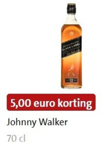 Johnnie Walker   whisky folder aanbieding bij  Jumbo - details