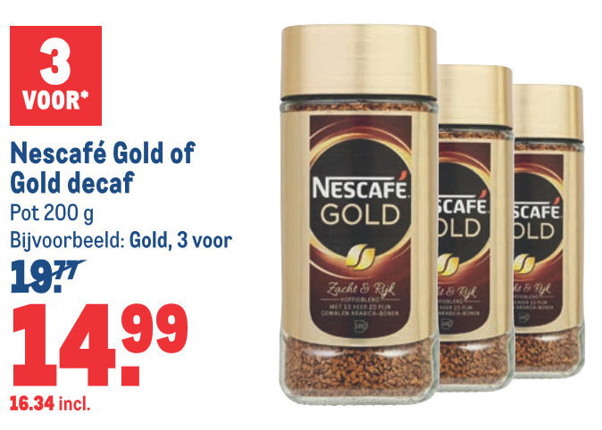 Nescafe   oploskoffie folder aanbieding bij  Makro - details