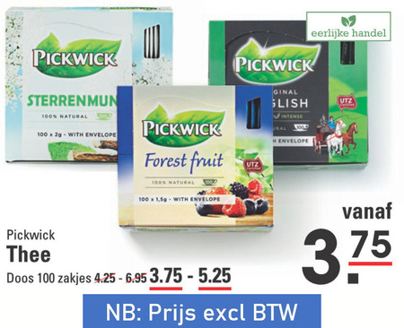 Pickwick   thee folder aanbieding bij  Sligro - details