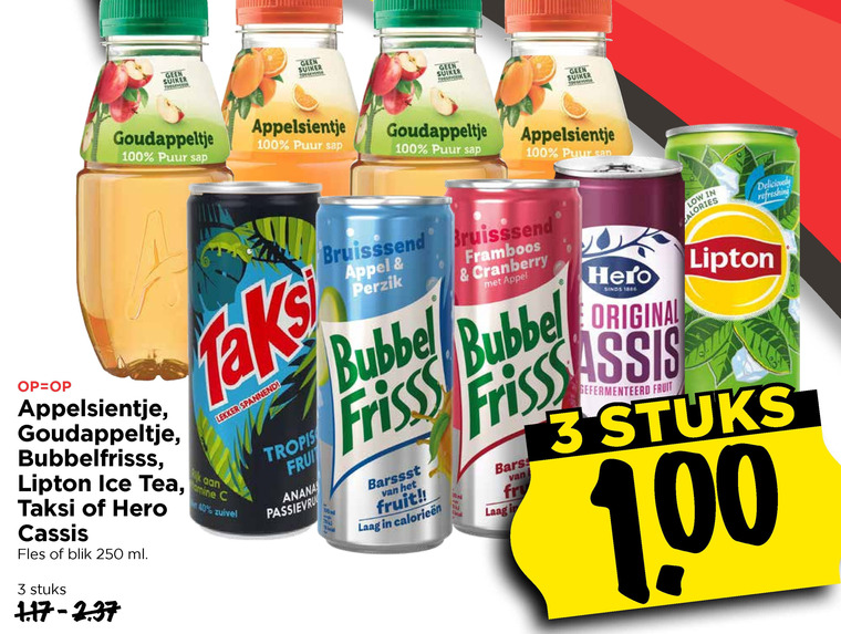 Lipton   frisdrank, fruitdrank folder aanbieding bij  Vomar - details