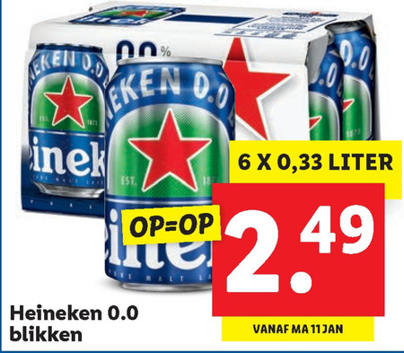 Heineken   alcoholvrij bier folder aanbieding bij  Lidl - details