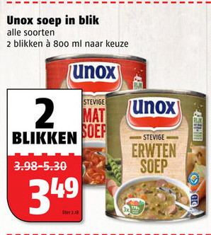 Unox   soep folder aanbieding bij  Poiesz - details