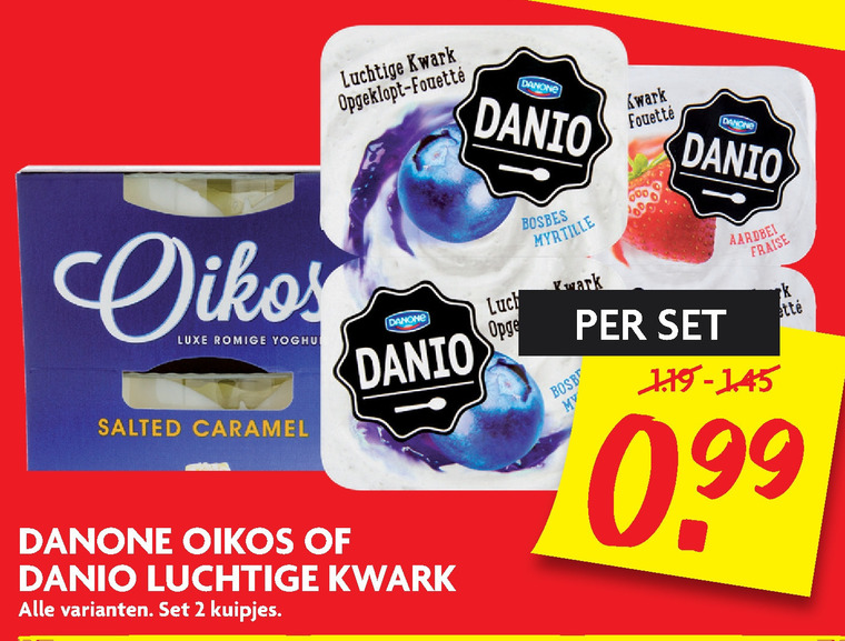 Danone Oikos   kwark, vruchtenyoghurt folder aanbieding bij  Dekamarkt - details