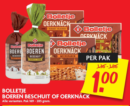 Bolletje   beschuit, knackebrod folder aanbieding bij  Dekamarkt - details