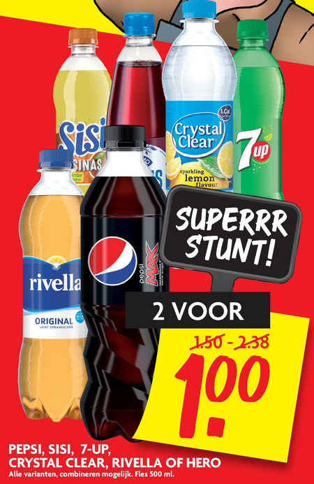 Sisi   frisdrank, cola folder aanbieding bij  Dekamarkt - details