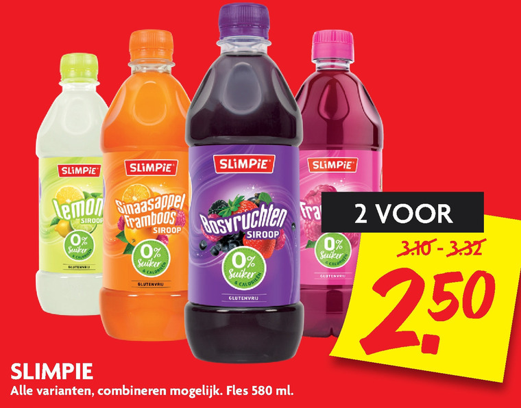 Slimpie   limonadesiroop folder aanbieding bij  Dekamarkt - details