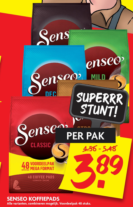 Douwe Egberts Senseo   koffiepad folder aanbieding bij  Dekamarkt - details