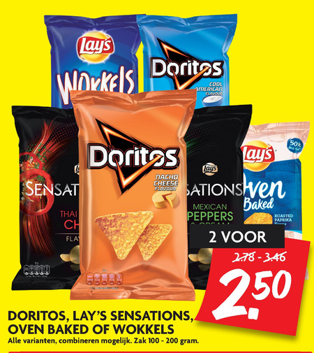 Doritos   chips, zoutje folder aanbieding bij  Dekamarkt - details