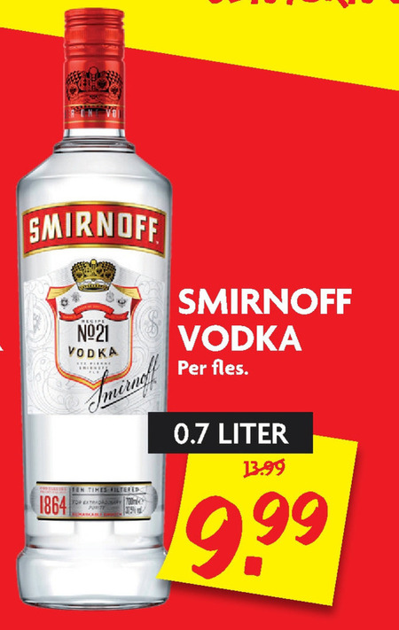 Smirnoff   wodka folder aanbieding bij  Dekamarkt - details