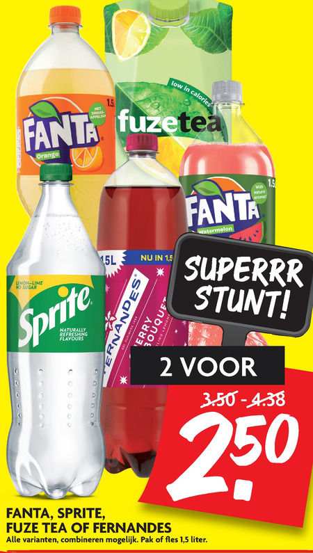 Sprite   frisdrank, ice tea folder aanbieding bij  Dekamarkt - details