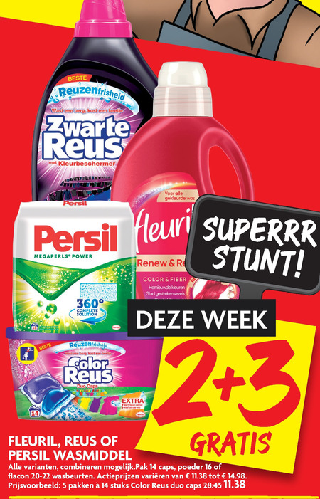 Witte Reus   wasmiddel folder aanbieding bij  Dekamarkt - details