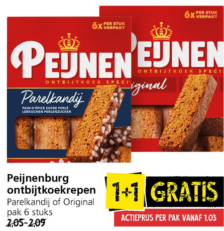 Peijnenburg   ontbijtkoekreep folder aanbieding bij  Jan Linders - details