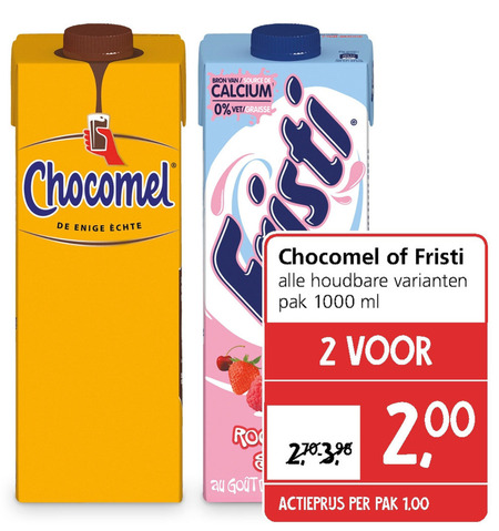 Chocomel   drinkyoghurt, chocolademelk folder aanbieding bij  Jan Linders - details