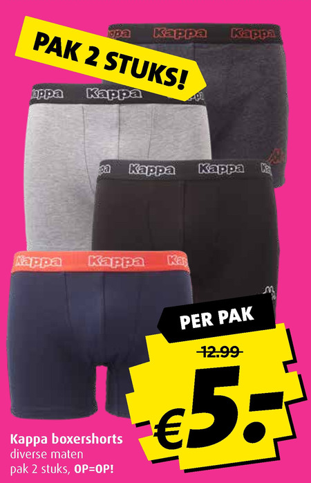 Kappa   heren boxershort folder aanbieding bij  Boni - details