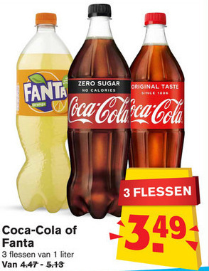 Coca-Cola   cola, frisdrank folder aanbieding bij  Hoogvliet - details