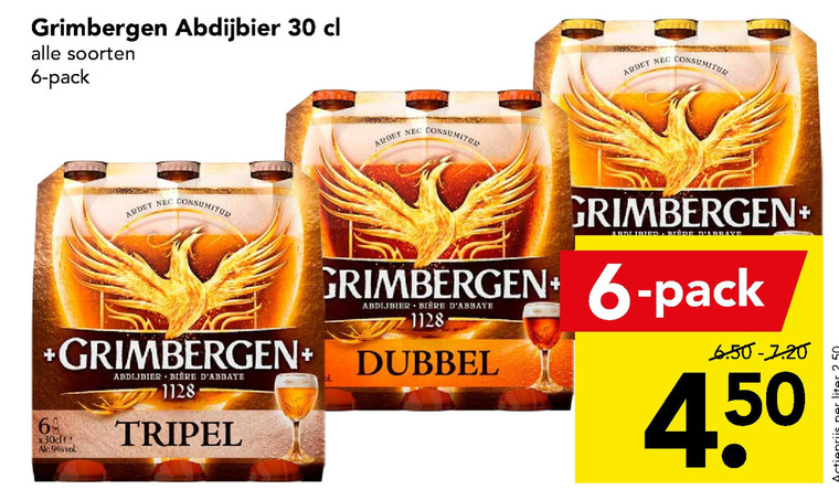 Grimbergen   speciaalbier folder aanbieding bij  Deen - details