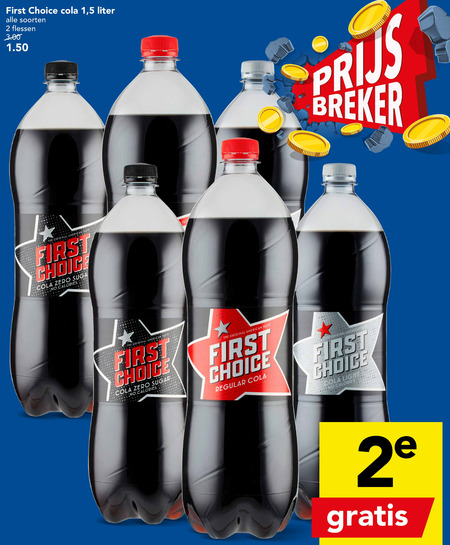 First Choice   cola folder aanbieding bij  Deen - details