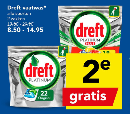 Dreft   vaatwasmiddel folder aanbieding bij  Deen - details