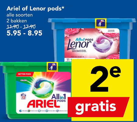 Ariel   wasmiddel folder aanbieding bij  Deen - details