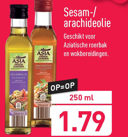 Asia Green Garden   sesamolie folder aanbieding bij  Aldi - details