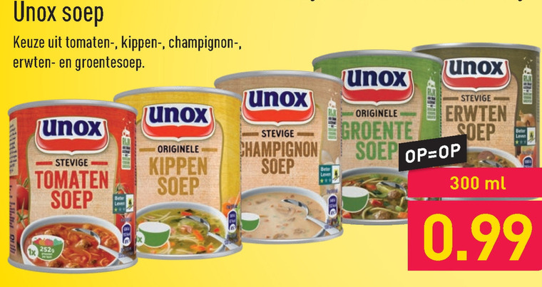 Unox   soep folder aanbieding bij  Aldi - details