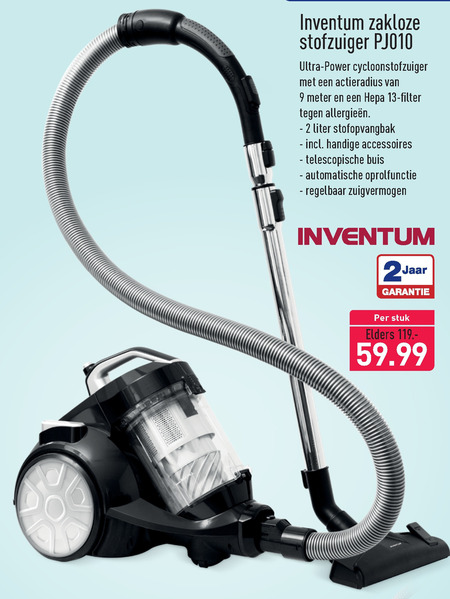 Inventum   stofzuiger folder aanbieding bij  Aldi - details