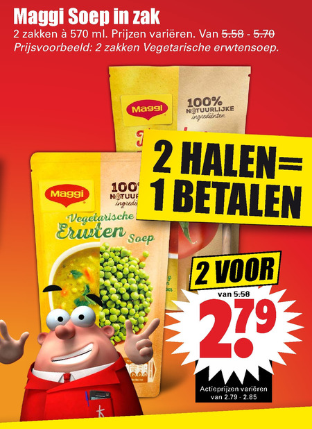 Maggi   soep folder aanbieding bij  Dirk - details