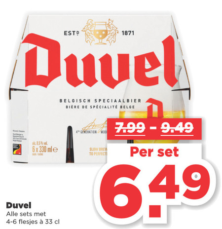 Duvel   speciaalbier folder aanbieding bij  Plus - details