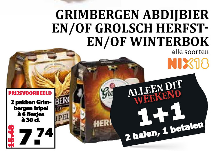 Grimbergen   speciaalbier folder aanbieding bij  MCD Supermarkt Basis - details