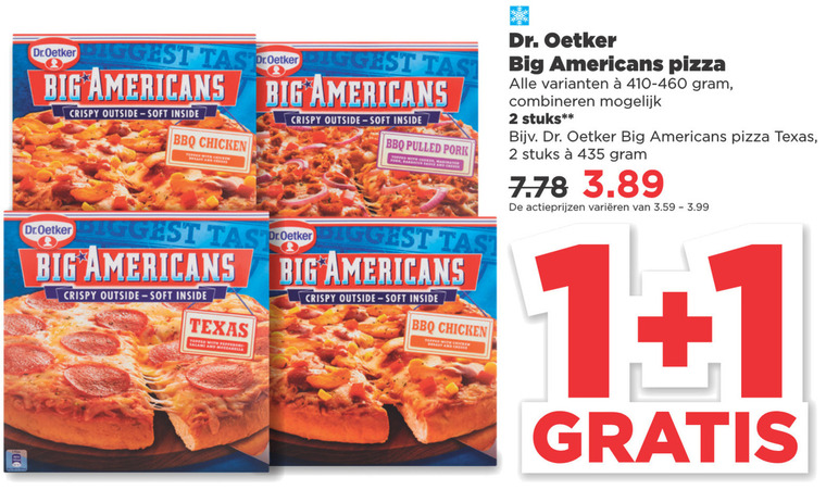 Dr Oetker   diepvriespizza folder aanbieding bij  Plus - details