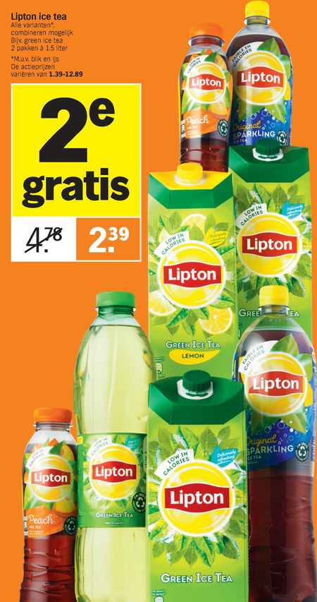 Lipton   ice tea folder aanbieding bij  Albert Heijn - details